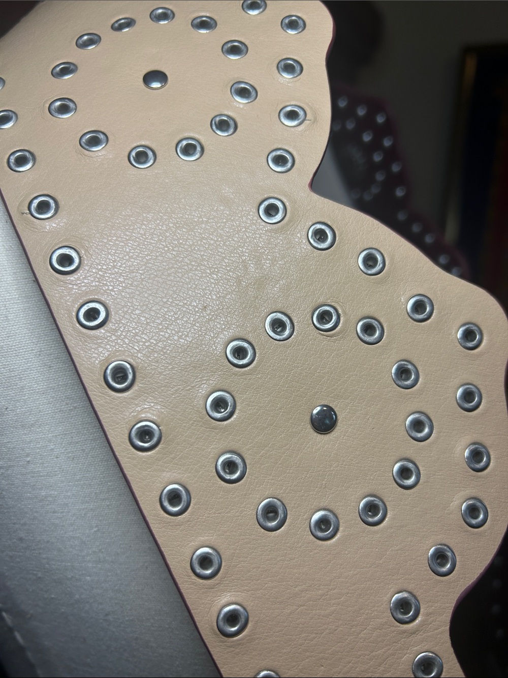 Studded Dark Brown Star Buckle Belt L/XL - Picture 7 of 10